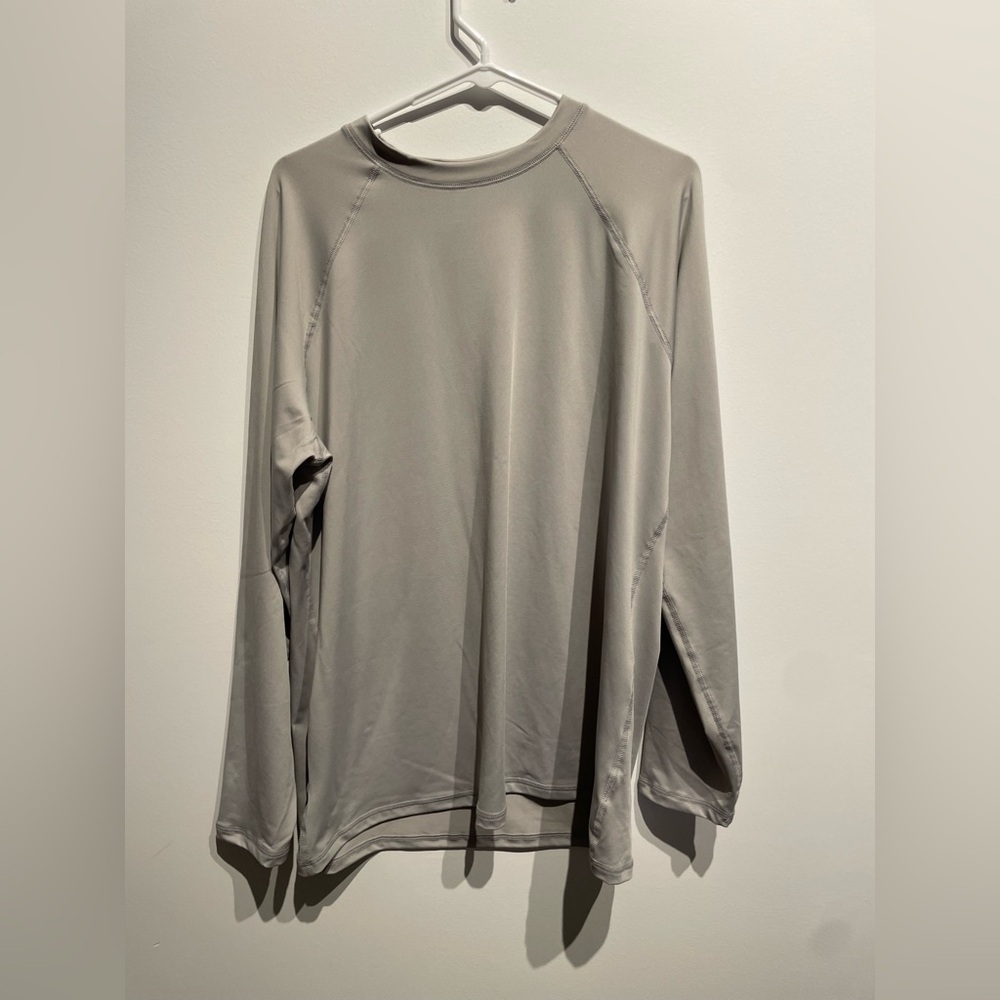Goodfellow & Co Men's Long Sleeve Rash Guard Top Gray Size XL NWT
